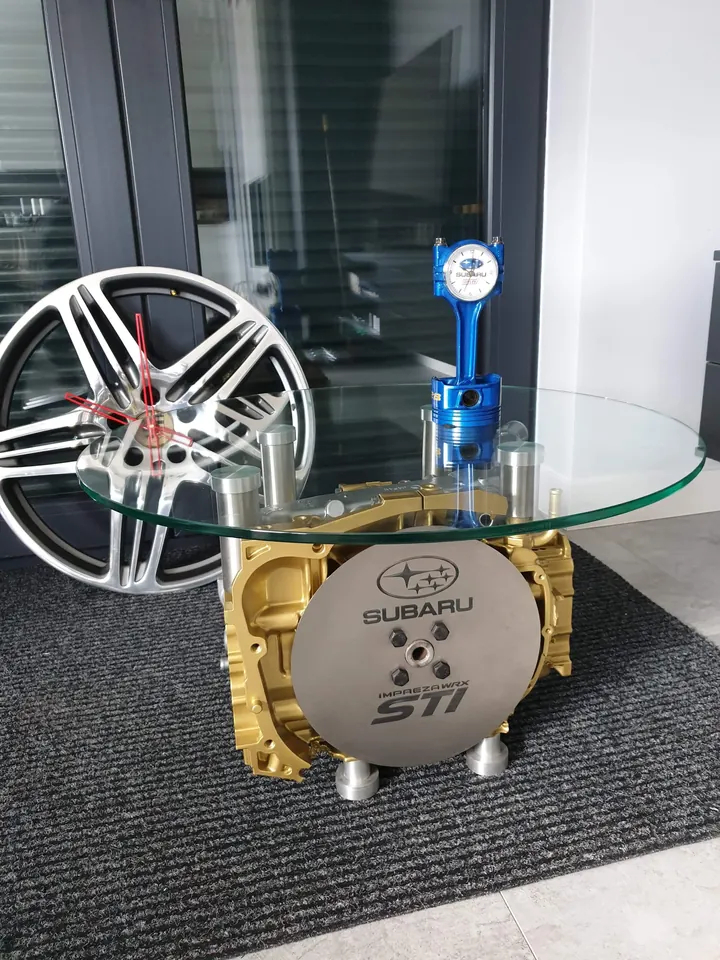 Subaru Felga Blok Tlok – zestaw mebli i dekoracji motoryzacyjnych YJA Moto Art