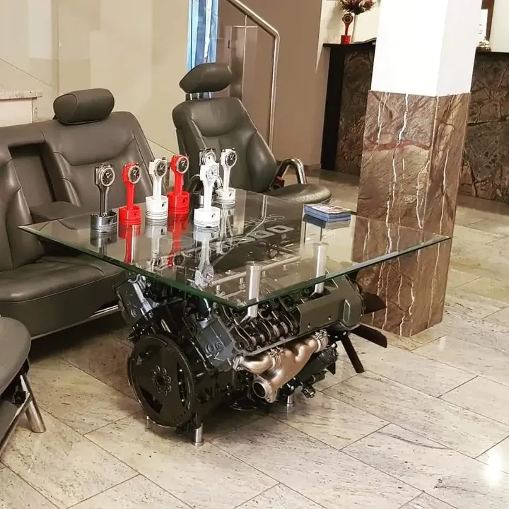 Zestaw motoryzacyjny 17 – zestaw mebli i dekoracji motoryzacyjnych YJA Moto Art